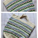 Garden Party Market Bag Free Crochet Pattern and Video Tutorial