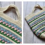 Garden Party Market Bag Free Crochet Pattern and Video Tutorial