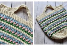 Garden Party Market Bag Free Crochet Pattern and Video Tutorial