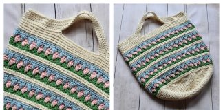 Garden Party Market Bag Free Crochet Pattern and Video Tutorial