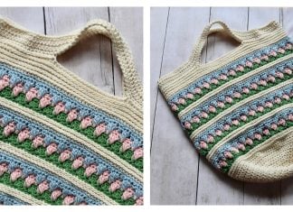 Garden Party Market Bag Free Crochet Pattern and Video Tutorial