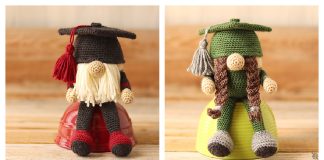 Graduation Gnome Free Crochet Pattern