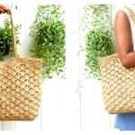 Holiday Raffia Bag Free Crochet Pattern and Video TutorialHoliday Raffia Bag Free Crochet Pattern f
