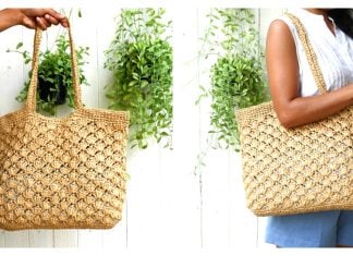 Holiday Raffia Bag Free Crochet Pattern and Video Tutorial