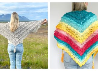 Izabela Shawl Free Crochet Pattern and Video Tutorial