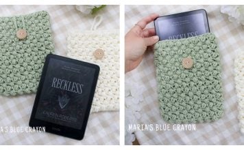 Kindle Sleeve Free Crochet Pattern and Video Tutorial