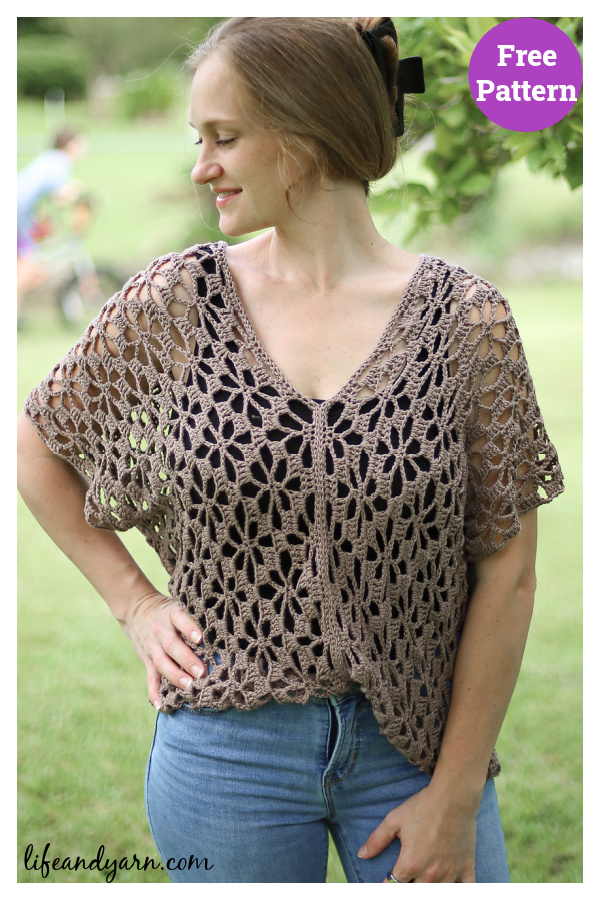 Lacy Garden Top Free Crochet Pattern