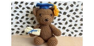 Little Graduate Bear Free Crochet Pattern
