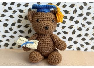 Little Graduate Bear Free Crochet Pattern