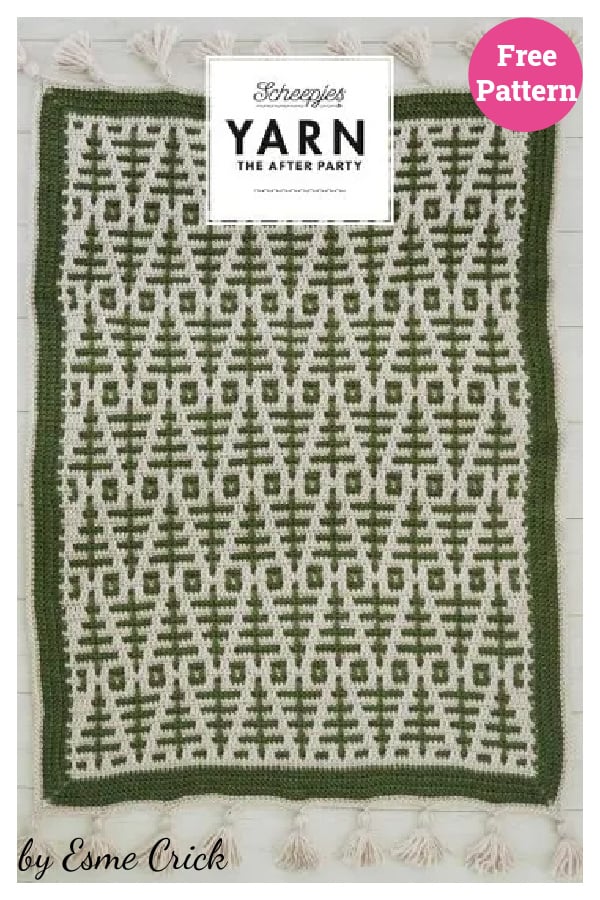 Lonesome Pines Throw Free Crochet Pattern