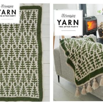 Lonesome Pines Throw Free Crochet Pattern
