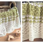 Lotus Stitch Baby Blanket Free Crochet Pattern and Video Tutorial