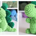 Mini Squish-A-Saurus Dinosaur Free Crochet Pattern