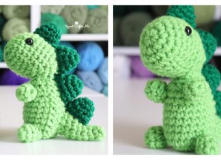 Mini Squish-A-Saurus Dinosaur Free Crochet Pattern