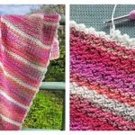 One Row Repeat Baby Blanket Free Crochet Pattern
