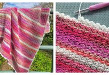 One Row Repeat Baby Blanket Free Crochet Pattern