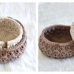 Round Nesting Basket Set Free Crochet Pattern