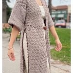 Side Slits Cardigan Free Crochet Pattern and Video Tutorial
