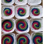 Spiral Squares Free Crochet Pattern