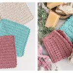 Spring Star Stitch Dishcloth Free Crochet Pattern and Video Tutorial