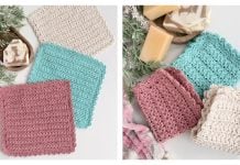 Spring Star Stitch Dishcloth Free Crochet Pattern and Video Tutorial