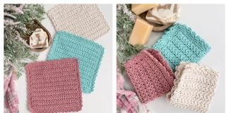 Spring Star Stitch Dishcloth Free Crochet Pattern and Video Tutorial