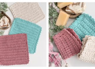 Spring Star Stitch Dishcloth Free Crochet Pattern and Video Tutorial