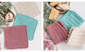 Spring Star Stitch Dishcloth Free Crochet Pattern and Video Tutorial