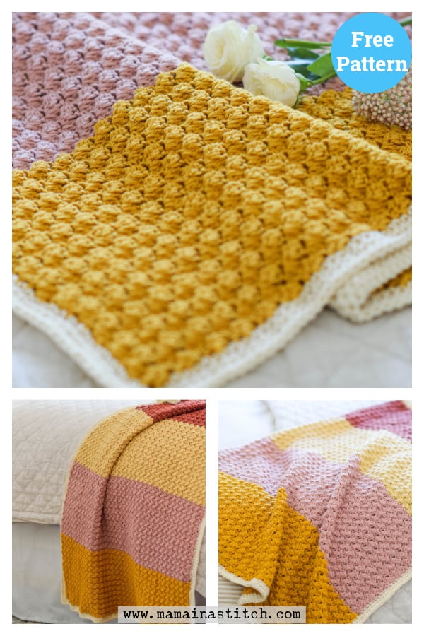 Springs Blanket Free Crochet Pattern