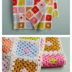 Sunny Day Granny Square Blanket Free Crochet Pattern