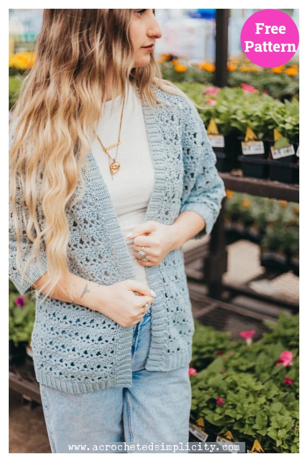 Suvi Summer Cardigan Free Crochet Pattern