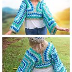 Two Granny Square Sweater Free Crochet Pattern and Video Tutorial