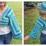 Two Granny Square Sweater Free Crochet Pattern and Video Tutorial
