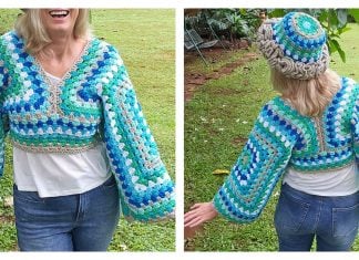 Two Granny Square Sweater Free Crochet Pattern and Video Tutorial