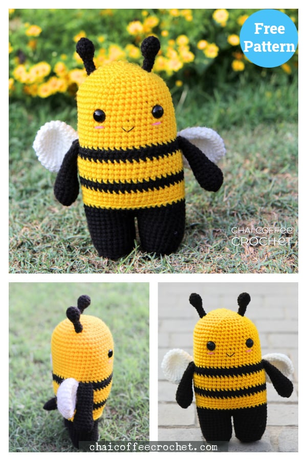 Bubba the Bee Amigurumi Free Crochet Pattern