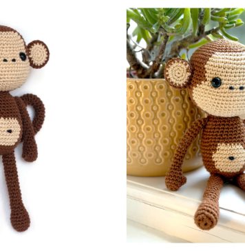 Cute Monkey Amigurumi Free Crochet Pattern