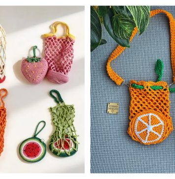 Foldable Water Bottle Bag Crochet Patterns