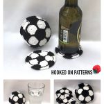 Football Soccer Ball Coaster Set Crochet Pattern