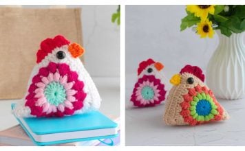 Granny Square Chicken Free Crochet Pattern