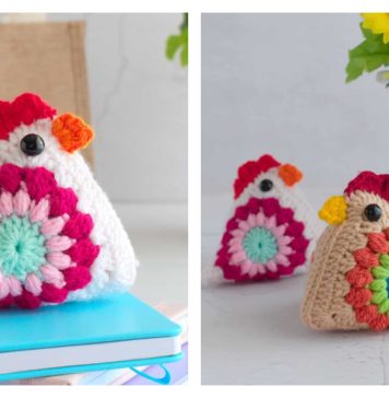Granny Square Chicken Free Crochet Pattern