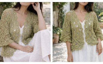 Hexagon Cardigan Free Crochet Pattern and Video Tutorial