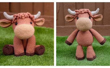 Holly the Highland Cow Amigurumi Free Crochet Pattern