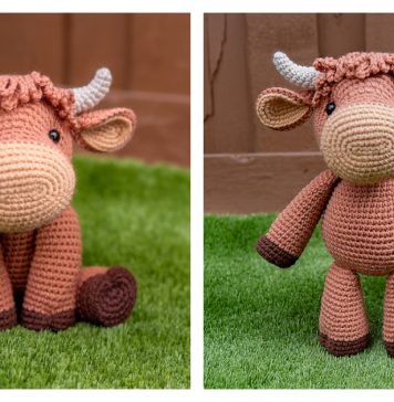 Holly the Highland Cow Amigurumi Free Crochet Pattern