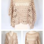 Lacy Summer Poncho Free Crochet Pattern