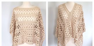 Lacy Summer Poncho Free Crochet Pattern