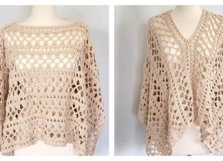 Lacy Summer Poncho Free Crochet Pattern