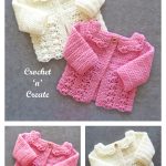 Lotus Shells Baby Jacket Free Crochet Pattern