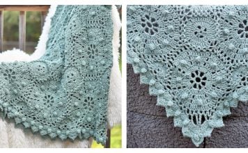 Octagon Lace Throw Free Crochet Pattern