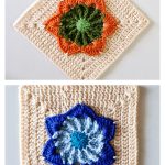Radiant Orbit Granny Square Free Crochet Pattern and Video Tutorial