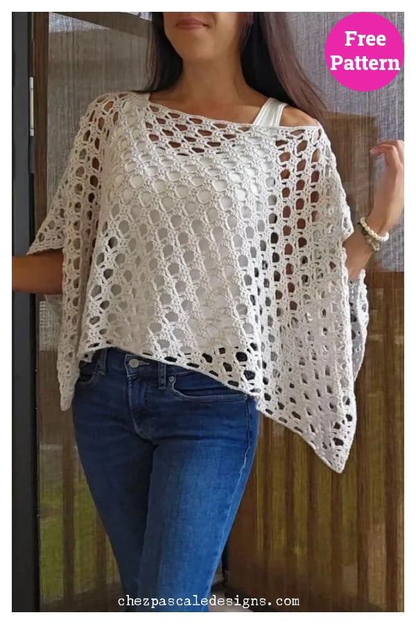 Sierra Sun Poncho Free Crochet Pattern